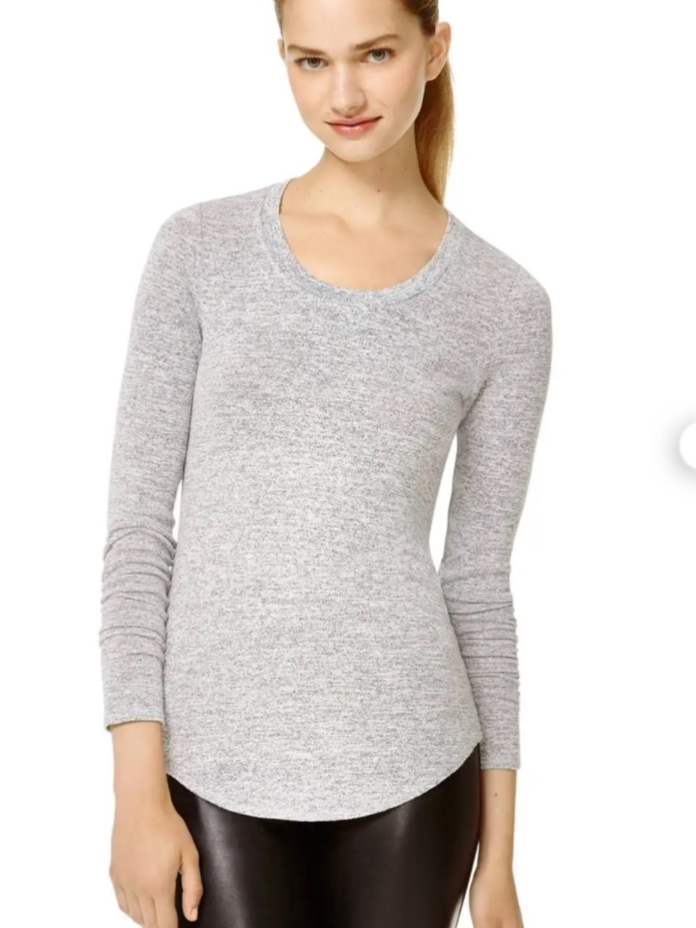 NWOT Wilfred Free Crew Neck Long Sleeve Tee Grey